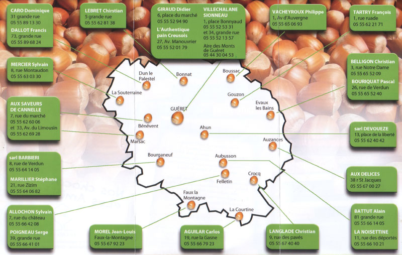 Carte du creusois